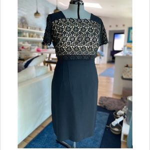 Vintage, black dress from 1950s